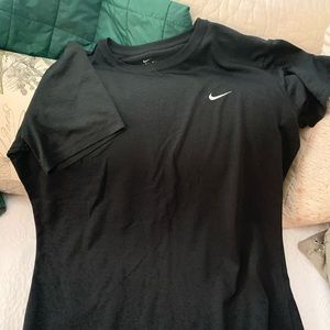 Woman’s size L black Nike Dry Fit shirt